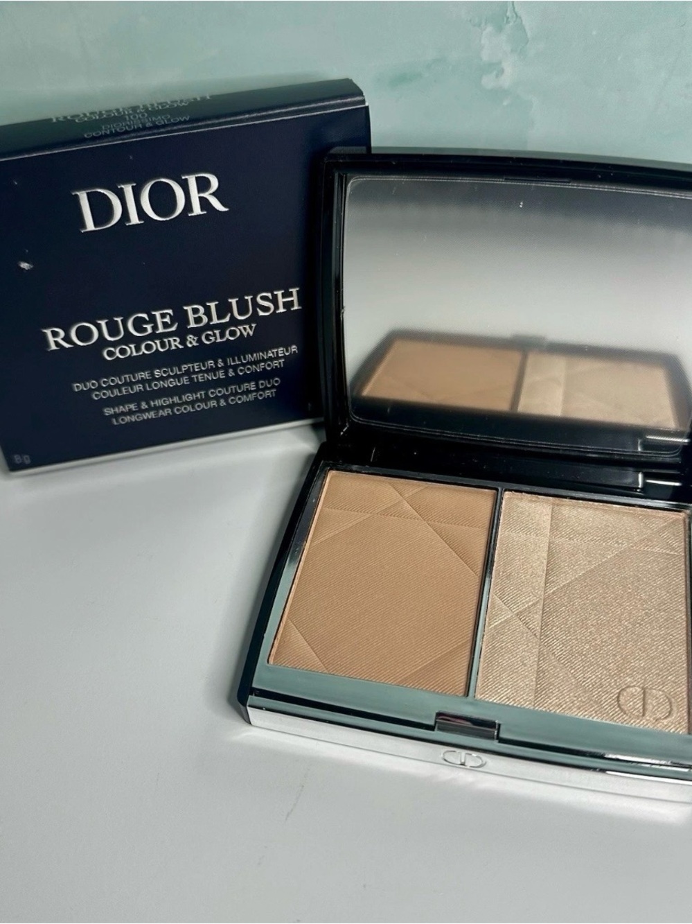 DIOR Contour & Glow Duo Cheek Highlighter  100 Diorissimo, NEW in Box